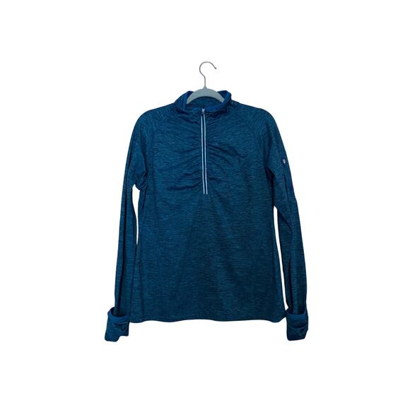 Kirkland heather blue lightweight zip up sweatshirt size large - Picture 1 of 7